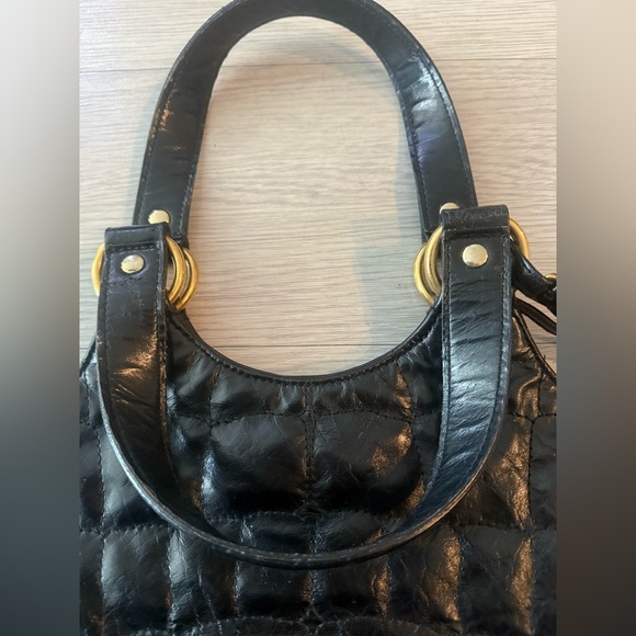 YSL Tribute Patent Leather Handbag Black - Picture 6 of 11